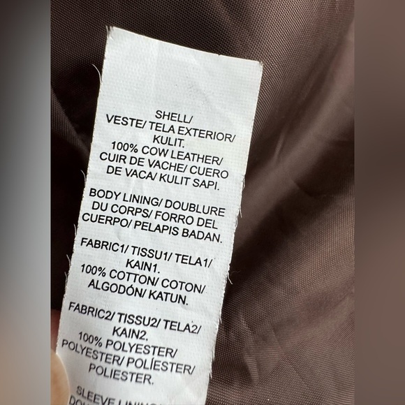 Lucky Brand Manx Cafe Racer Brown Leather Biker Moto Jacket Men's Size S - Picture 3 of 13